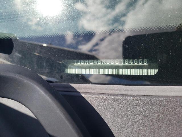 1J8HG48K98C184658 - 2008 JEEP COMMANDER SPORT თეთრი ფოტო 12