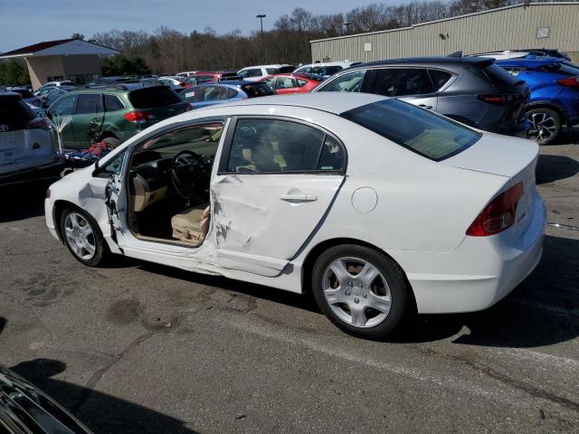 1HGFA16577L017064 - 2007 HONDA CIVIC LX WHITE photo 2