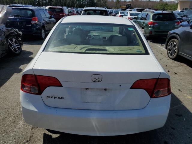 1HGFA16577L017064 - 2007 HONDA CIVIC LX WHITE photo 6