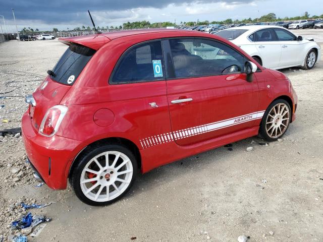 3C3CFFFH2CT340225 - 2012 FIAT 500 ABARTH RED photo 3