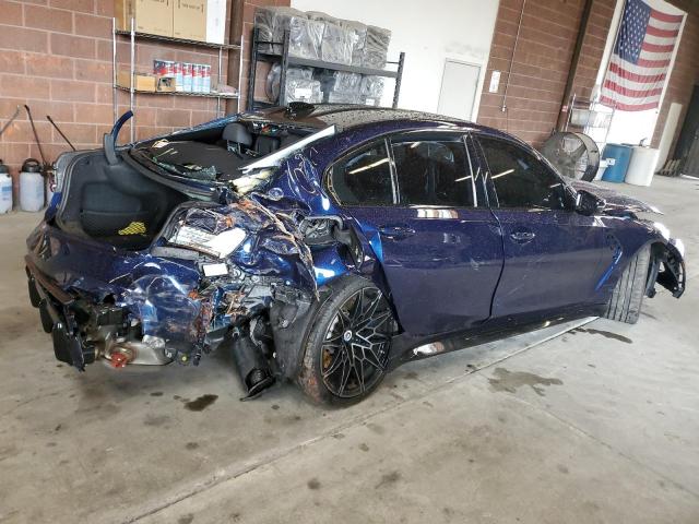 WBS43AY01NFN09837 - 2022 BMW M3 COMPETITION ლურჯი ფოტო 3