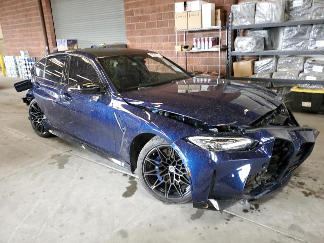 WBS43AY01NFN09837 - 2022 BMW M3 COMPETITION ლურჯი ფოტო 4