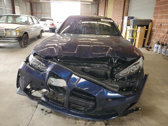 WBS43AY01NFN09837 - 2022 BMW M3 COMPETITION ლურჯი ფოტო 5