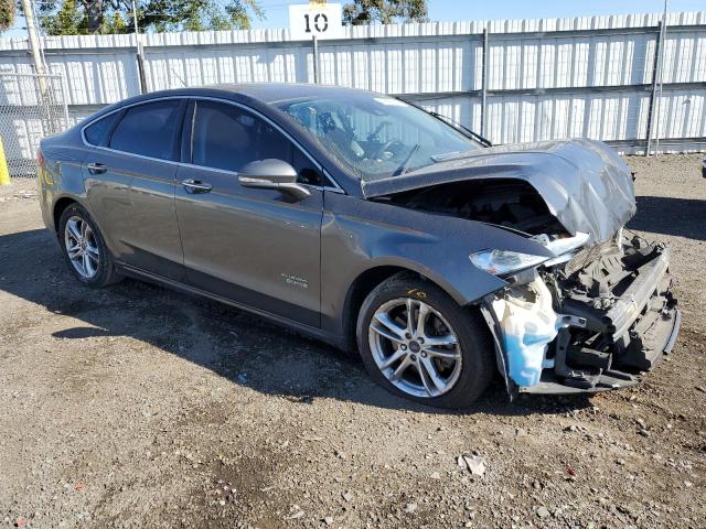 3FA6P0SU8FR284286 - 2015 FORD FUSION TITANIUM PHEV GRAY photo 4