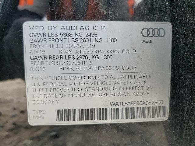 WA1LFAFP9EA082800 - 2014 AUDI Q5 PREMIUM PLUS BLACK photo 13