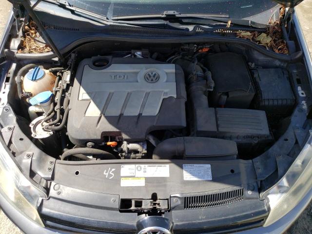 WVWNM7AJ1CW263402 - 2012 VOLKSWAGEN GOLF GRAY photo 11