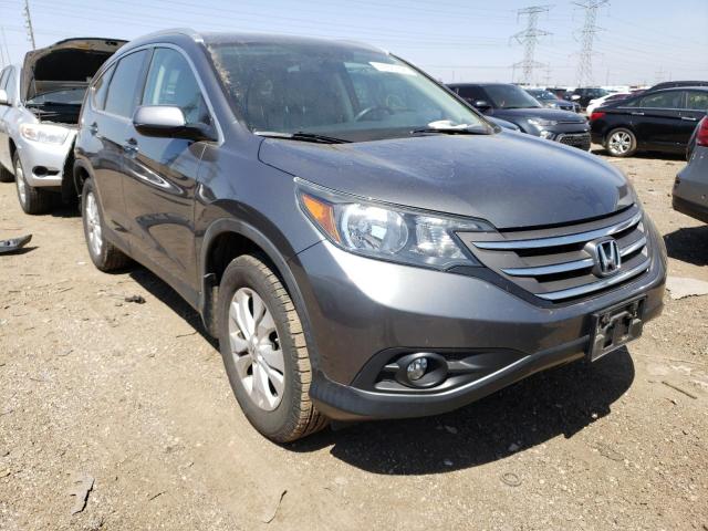 2HKRM4H73CH627299 - 2012 HONDA CR-V EXL GRAY photo 4