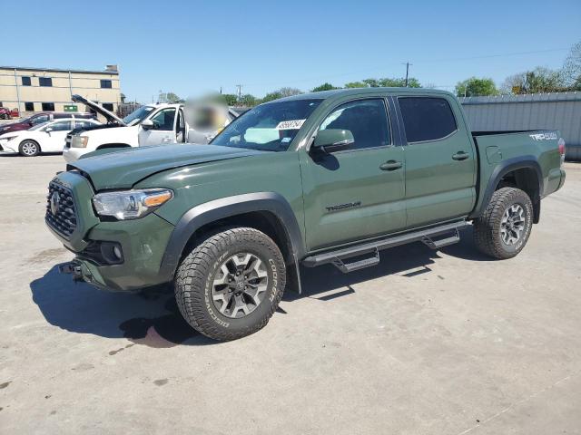 3TMCZ5AN0MM390918 - 2021 TOYOTA TACOMA DOUBLE CAB GREEN photo 1