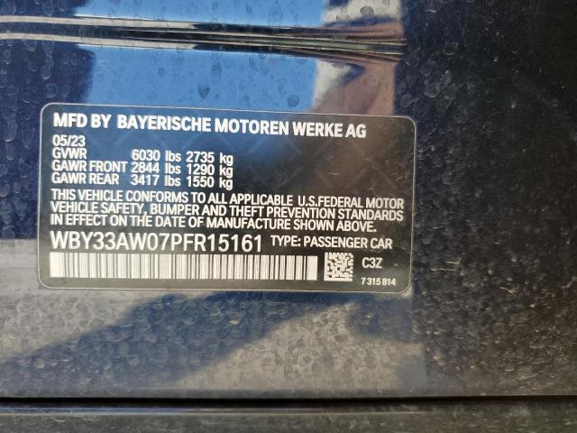 WBY33AW07PFR15161 - 2023 BMW I4 M50 BLUE photo 13