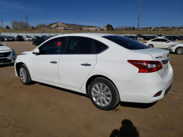 3N1AB7AP2JY296328 - 2018 NISSAN SENTRA S WHITE photo 2