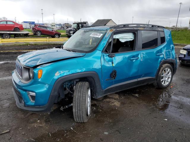 ZACNJDD17MPM33406 - 2021 JEEP RENEGADE LIMITED TURQUOISE photo 1