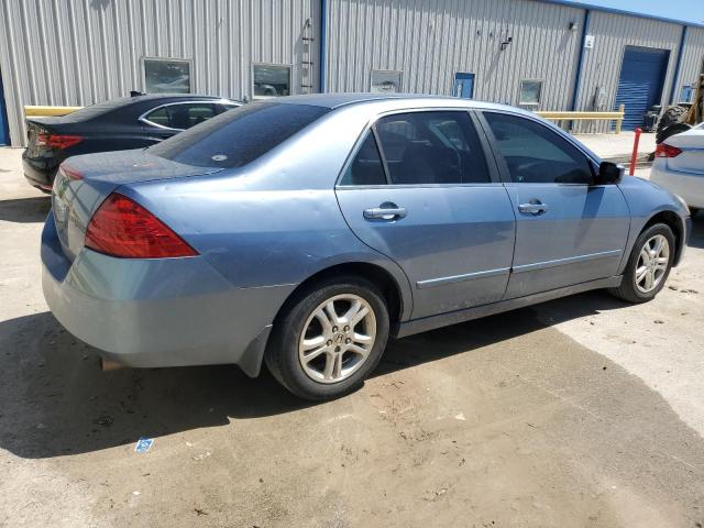 1HGCM56737A008828 - 2007 HONDA ACCORD EX BLUE photo 3