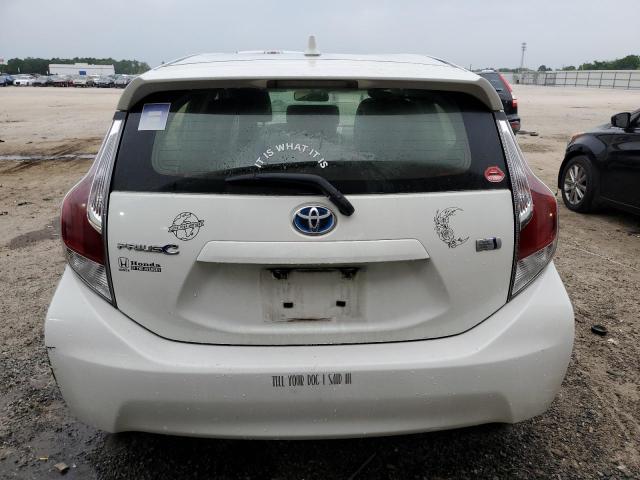 JTDKDTB39F1110747 - 2015 TOYOTA PRIUS C WHITE photo 6