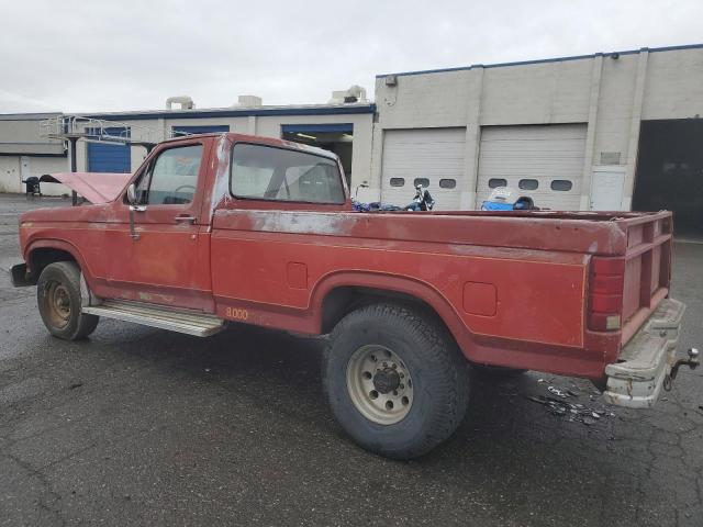2FTHF25H1GCB75310 - 1986 FORD F250 RED photo 2