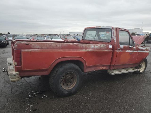 2FTHF25H1GCB75310 - 1986 FORD F250 RED photo 3