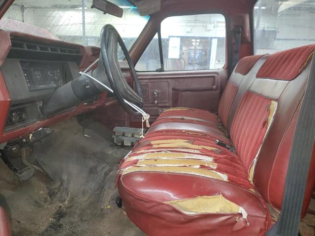 2FTHF25H1GCB75310 - 1986 FORD F250 RED photo 7