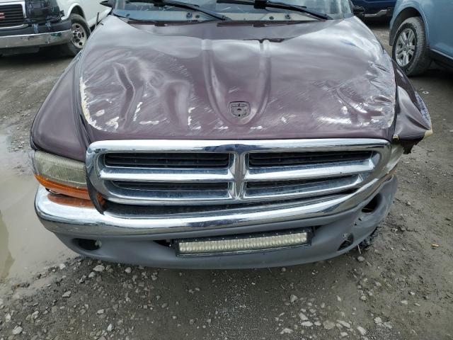 1D7HG48N74S719543 - 2004 DODGE DAKOTA QUAD SLT BURGUNDY photo 11