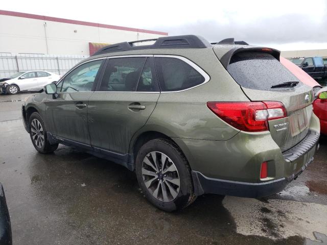 4S4BSANC7G3357840 - 2016 SUBARU OUTBACK 2.5I LIMITED GREEN photo 2