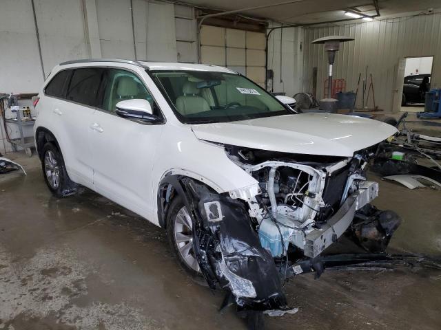 5TDKKRFH9ES008140 - 2014 TOYOTA HIGHLANDER XLE WHITE photo 4