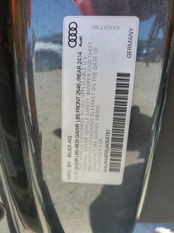 WAUR4AF55JA058781 - 2018 AUDI S5 PRESTIGE 灰色 照片 12