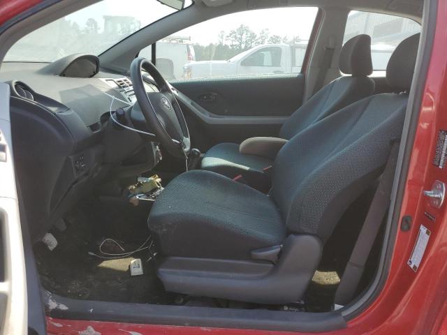 JTDJT923085180537 - 2008 TOYOTA YARIS RED photo 7