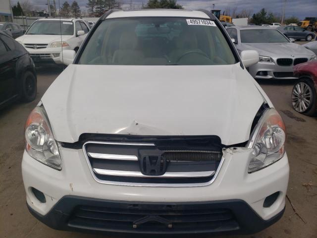 SHSRD78906U421081 - 2006 HONDA CR-V SE WHITE photo 5