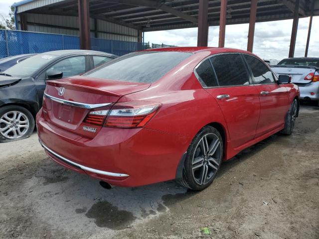 1HGCR2F10HA156321 - 2017 HONDA ACCORD SPORT SPECIAL EDITION RED photo 3