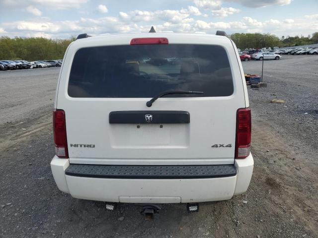 1D8GU28K98W112701 - 2008 DODGE NITRO SXT WHITE photo 6