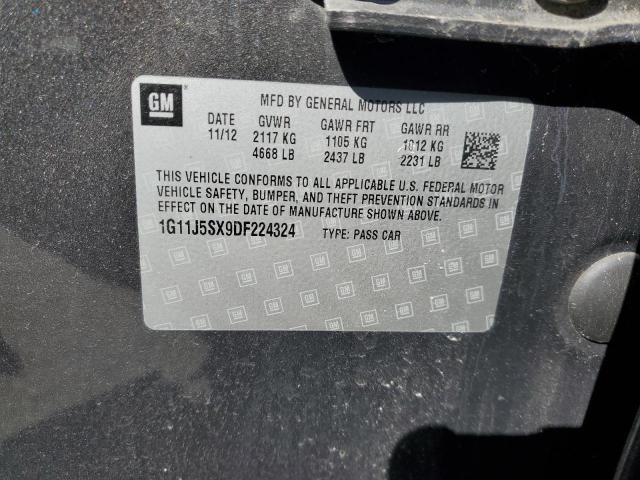 1G11J5SX9DF224324 - 2013 CHEVROLET MALIBU LTZ GRAY photo 12