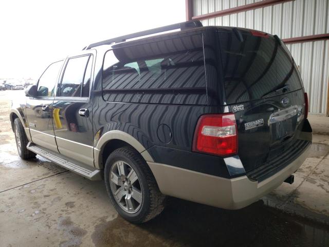 1FMFK18587LA97897 - 2007 FORD EXPEDITION EL EDDIE BAUER BLACK photo 2