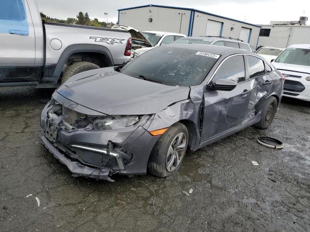 19XFC2F69KE208820 - 2019 HONDA CIVIC LX GRAY photo 1