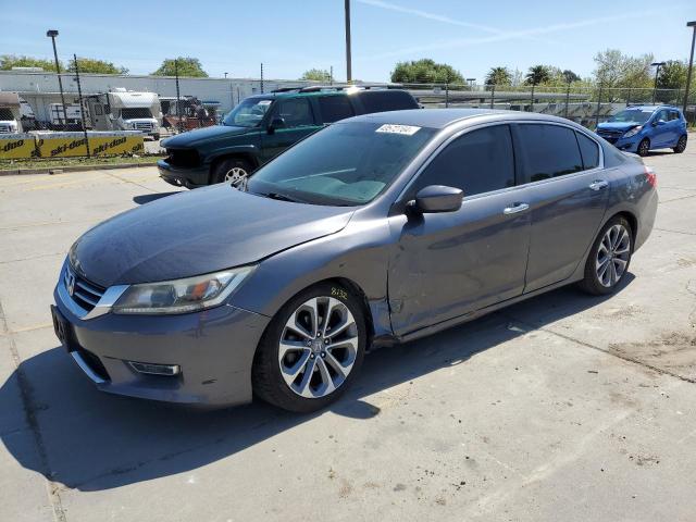 1HGCR2F58DA279488 - 2013 HONDA ACCORD SPORT GRAY photo 1