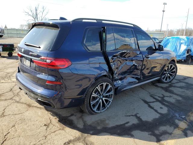 5UXCX6C00N9J83280 - 2022 BMW X7 M50I BLUE photo 3