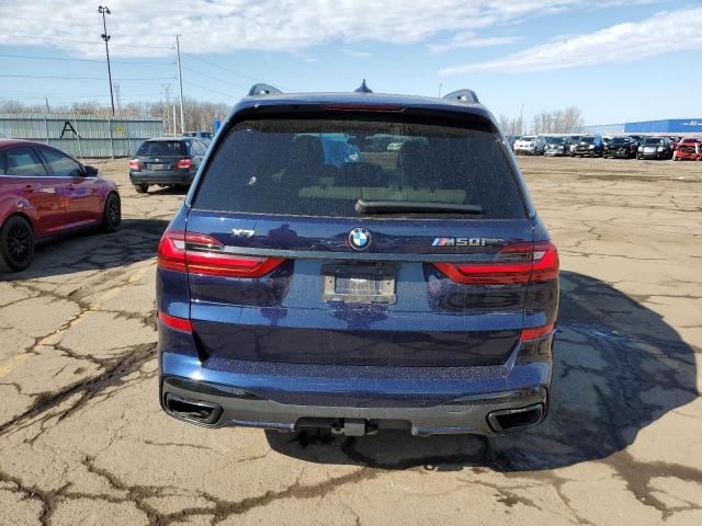 5UXCX6C00N9J83280 - 2022 BMW X7 M50I BLUE photo 6