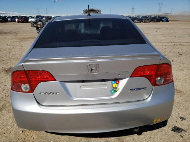 JHMFA36236S023091 - 2006 HONDA CIVIC HYBRID SILVER photo 6