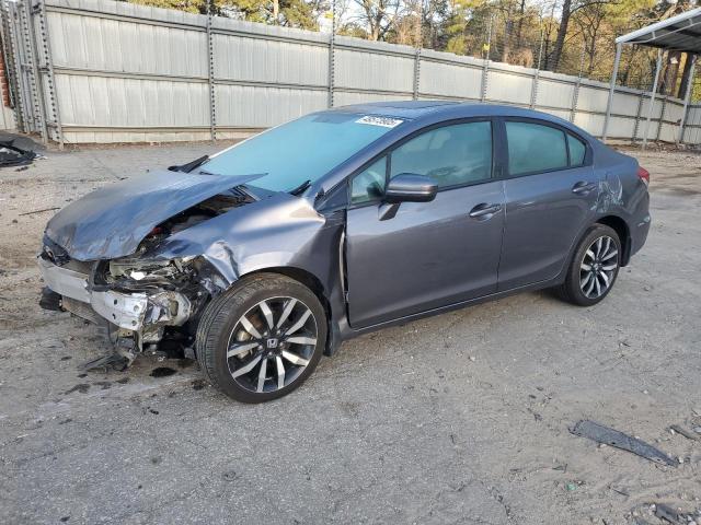 19XFB2F99EE005976 - 2014 HONDA CIVIC EXL GRAY photo 1