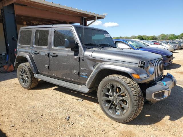 1C4JJXP64NW218497 - 2022 JEEP WRANGLER U SAHARA 4XE GRAY photo 4