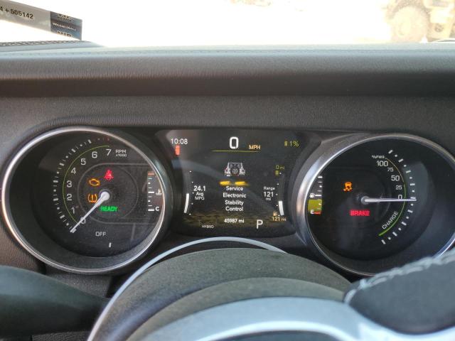 1C4JJXP64NW218497 - 2022 JEEP WRANGLER U SAHARA 4XE GRAY photo 9