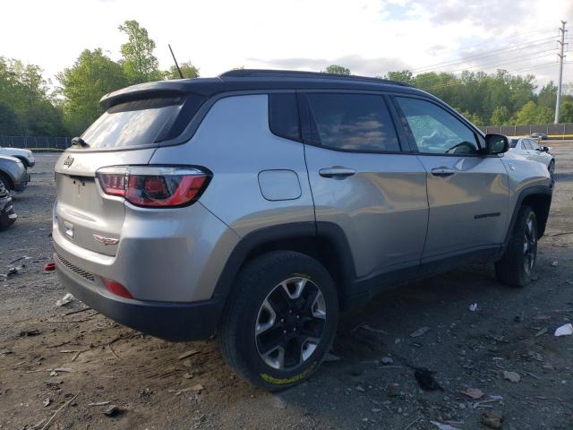 3C4NJDDB7HT624074 - 2017 JEEP COMPASS TRAILHAWK SILVER photo 3