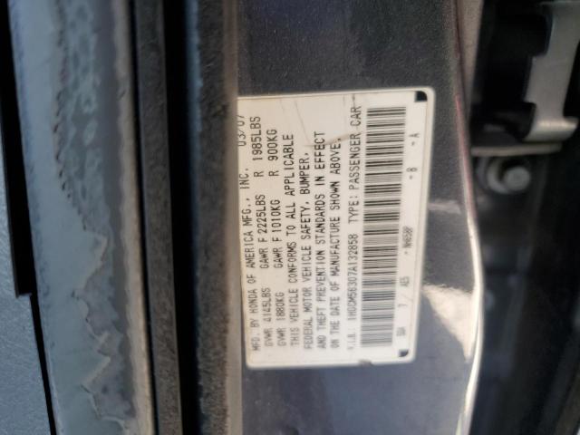 1HGCM56307A132858 - 2007 HONDA ACCORD SE BLUE photo 12