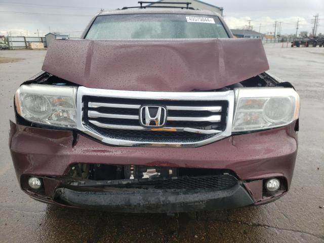 5FNYF4H56DB053981 - 2013 HONDA PILOT EXL RED photo 5