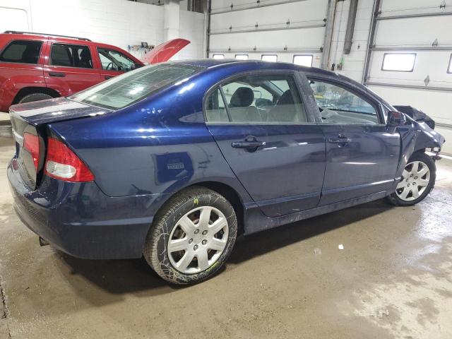 19XFA16569E036859 - 2009 HONDA CIVIC LX BLUE photo 3