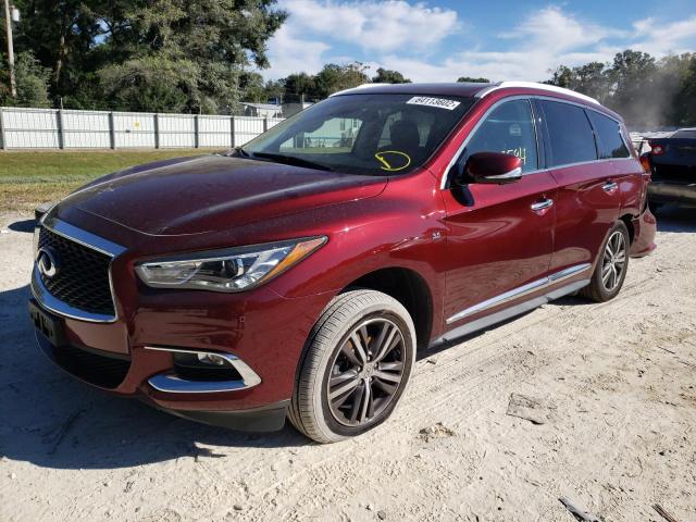 5N1DL0MM9KC558464 - 2019 INFINITI QX60 LUXE BURGUNDY photo 2