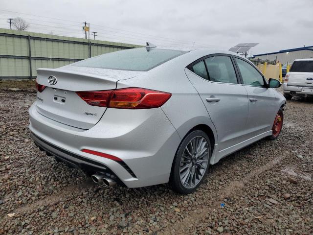 KMHD04LBXJU450203 - 2018 HYUNDAI ELANTRA SPORT GRAY photo 3