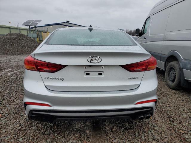 KMHD04LBXJU450203 - 2018 HYUNDAI ELANTRA SPORT GRAY photo 6