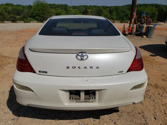 4T1CE30P77U757182 - 2007 TOYOTA CAMRY SOLA SE WHITE photo 6