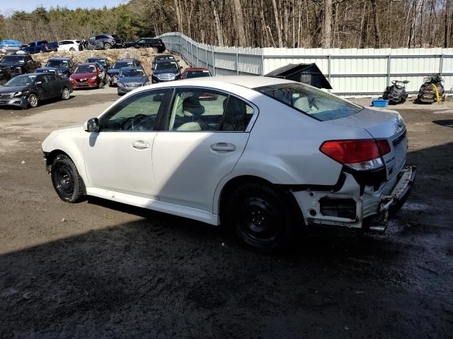 4S3BMBG61B3218680 - 2011 SUBARU LEGACY 2.5I PREMIUM WHITE photo 2