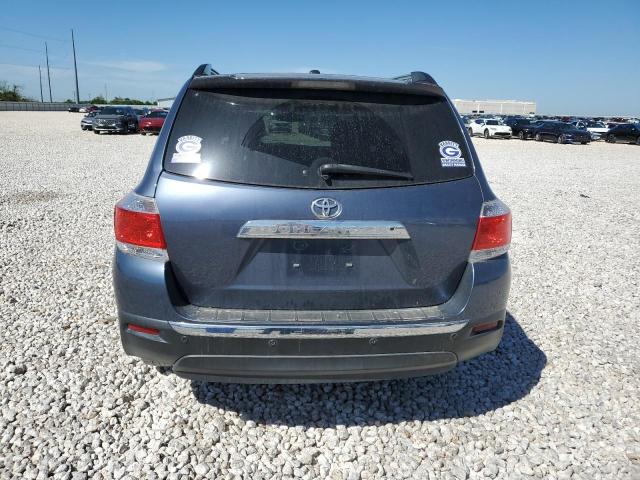 5TDYK3EHXBS032211 - 2011 TOYOTA HIGHLANDER LIMITED BLUE photo 6