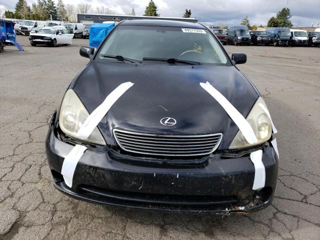 JTHBA30G755063478 - 2005 LEXUS ES 330 BLACK photo 5