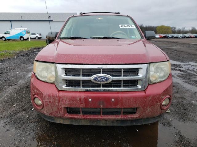 1FMCU0D75AKB92672 - 2010 FORD ESCAPE XLT RED photo 5